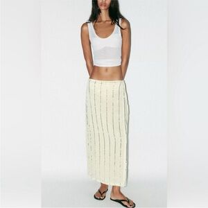 Zara sequin pareo Maxi Skirt